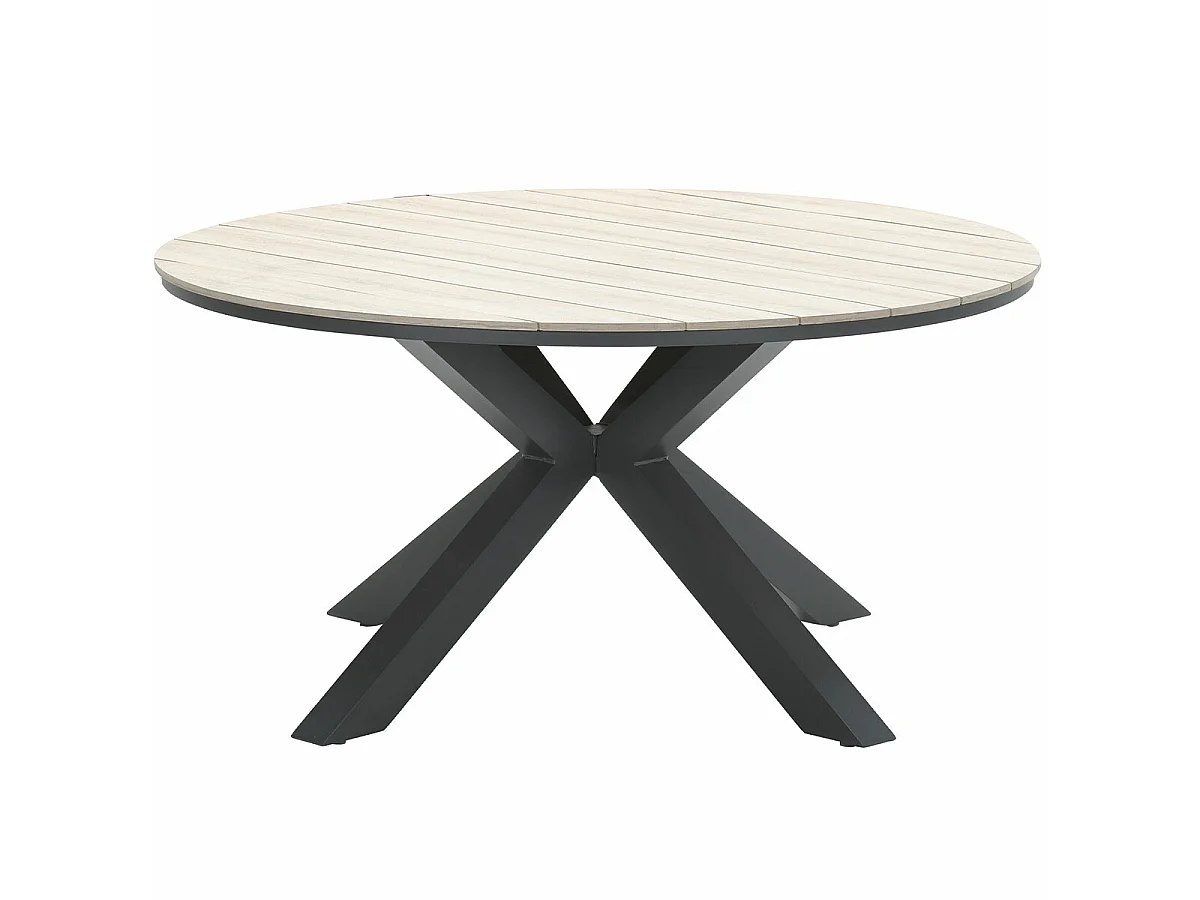 Table de jardin Garden Impressions Tulli brun clair Ø148 cm