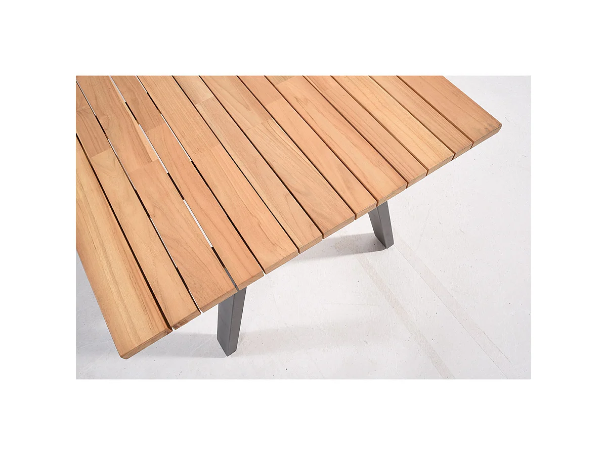 Table de jardin 4 Seasons Taste Ambassador gris givre 240 x 100