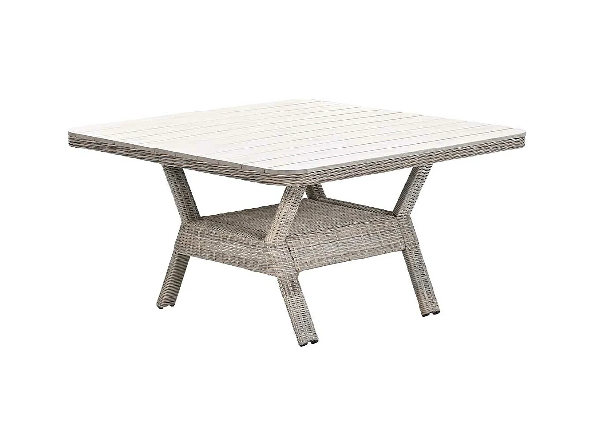 Garden impressions Nova lounge tuintafel 126,5x126,5 cm - light teak vironwood