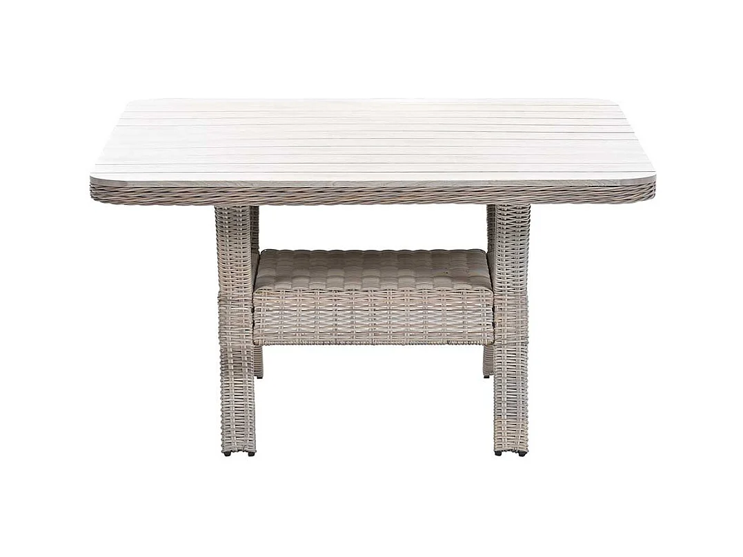 Garden impressions Nova lounge tuintafel 126,5x126,5 cm - light teak vironwood