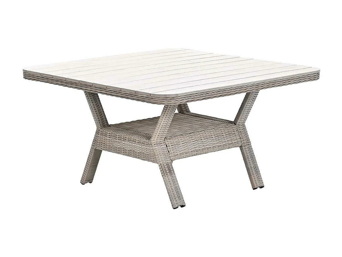 Garden impressions Nova lounge tuintafel 126,5x126,5 cm - light teak vironwood
