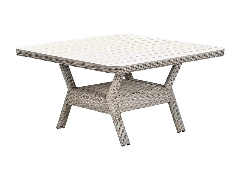 Garden impressions Nova lounge tuintafel 126,5x126,5 cm - light teak vironwood
