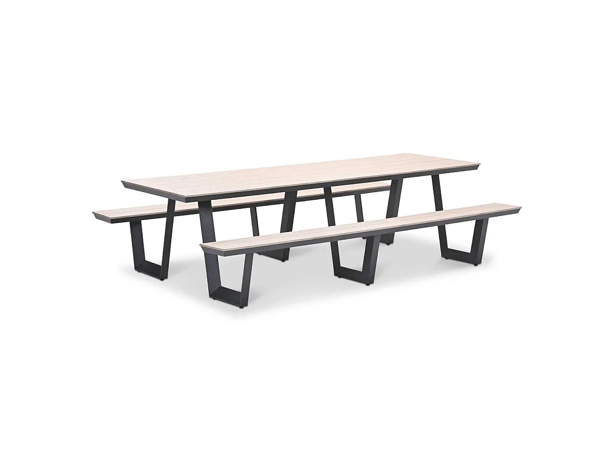 Set de pique-nique Garden Impressions Sarria Gris foncé 280 x 178