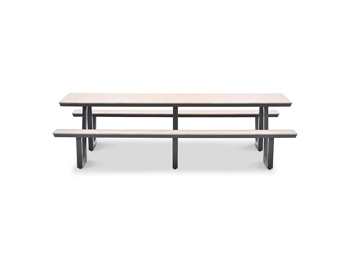 Set de pique-nique Garden Impressions Sarria Gris foncé 280 x 178