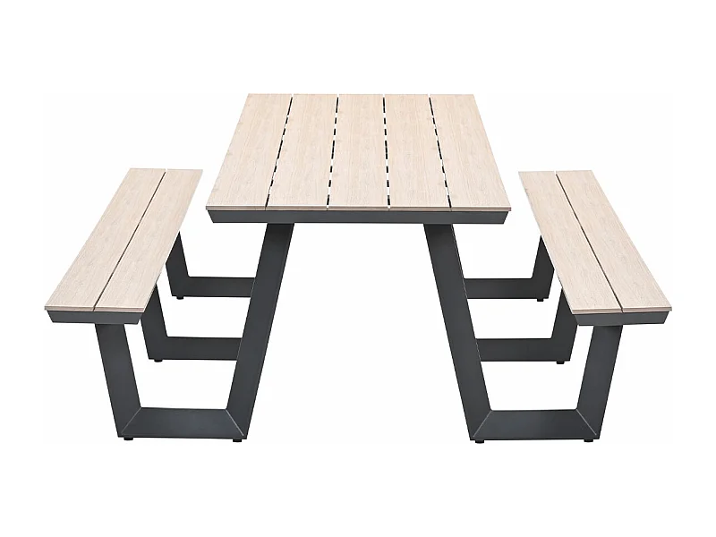 Garden Impressions Sarria picknick set 280 x 178 - donker grijs