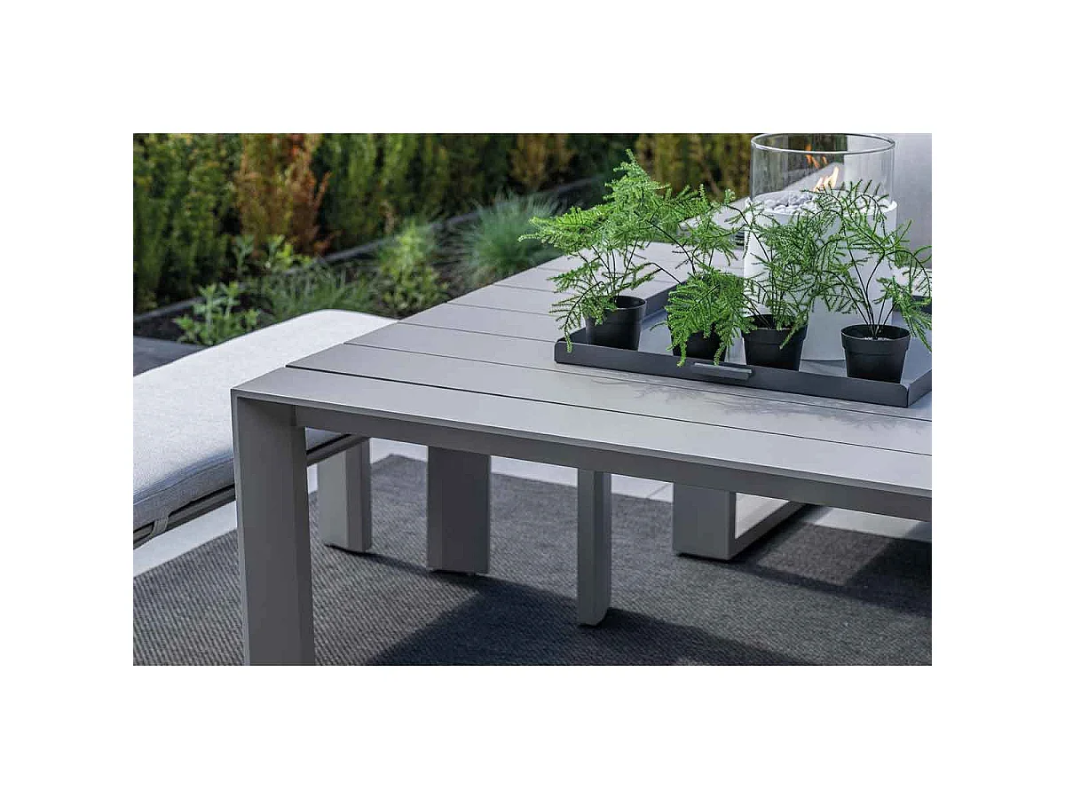 Garden Impressions Malakka lounge dining tafel 111,5x111,5 cm - taupe