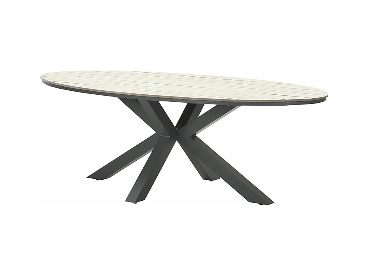 Table de jardin Garden Impressions Tulli brun clair 220x115 cm