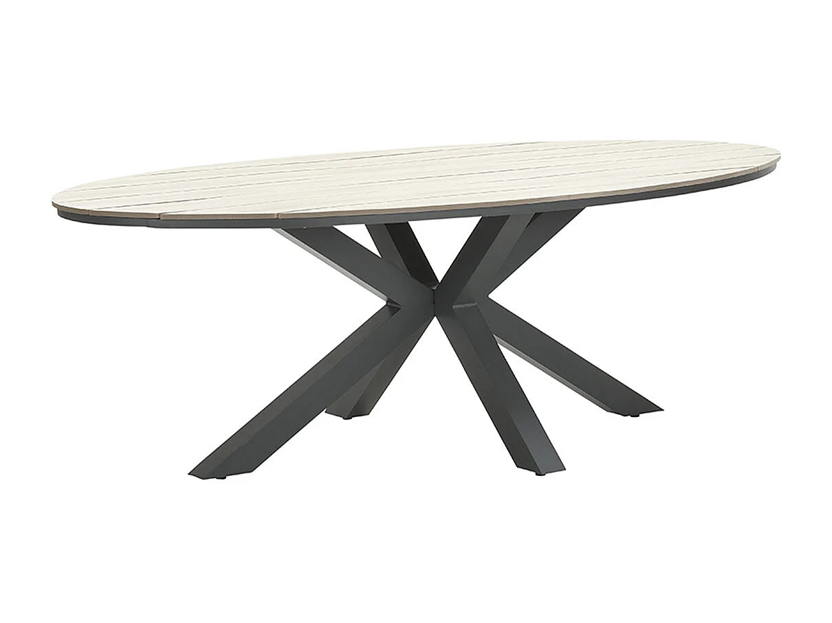 Garden Impressions Tulli tuintafel 220x115 cm - licht bruin