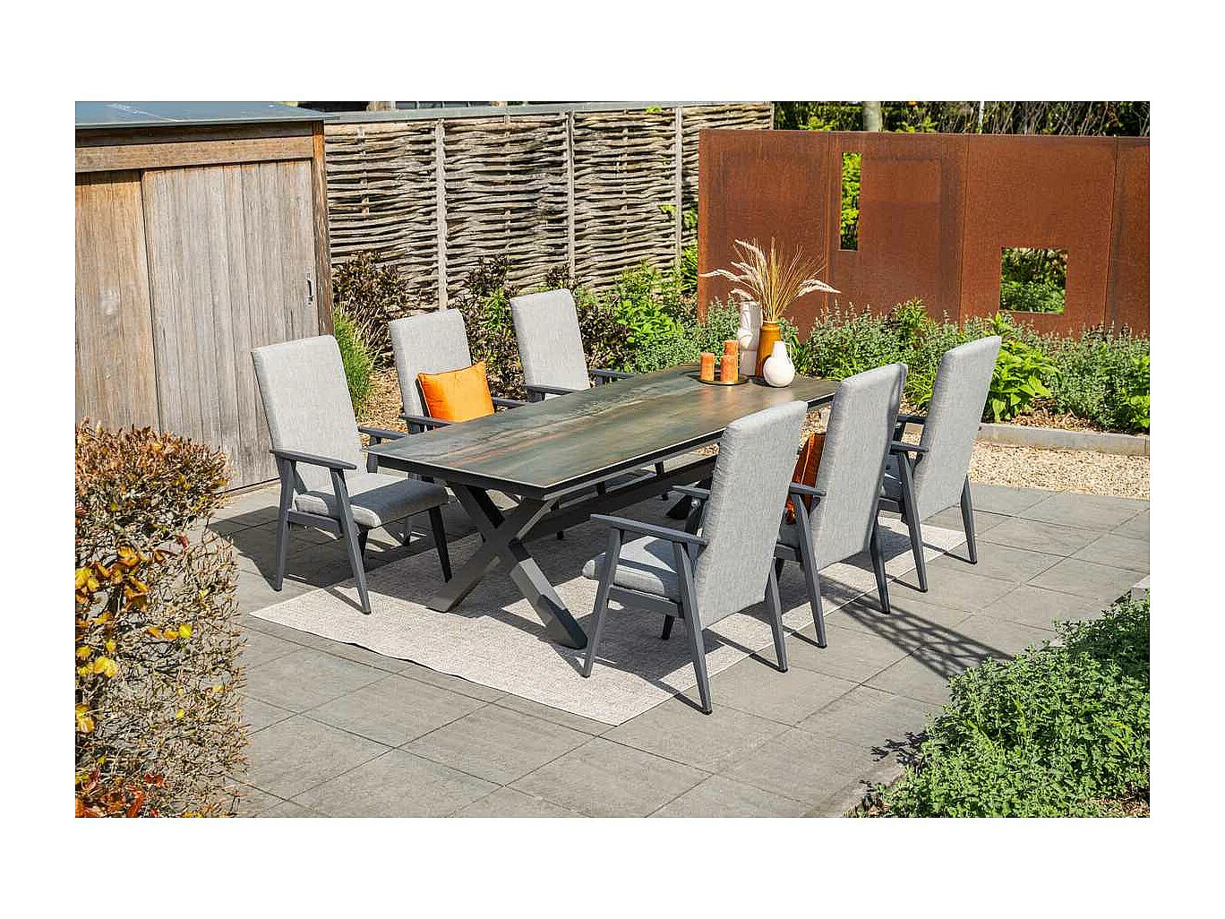 Garden Impressions Noka SIntra Tableau de jardin 240x100 - Bronze Rome