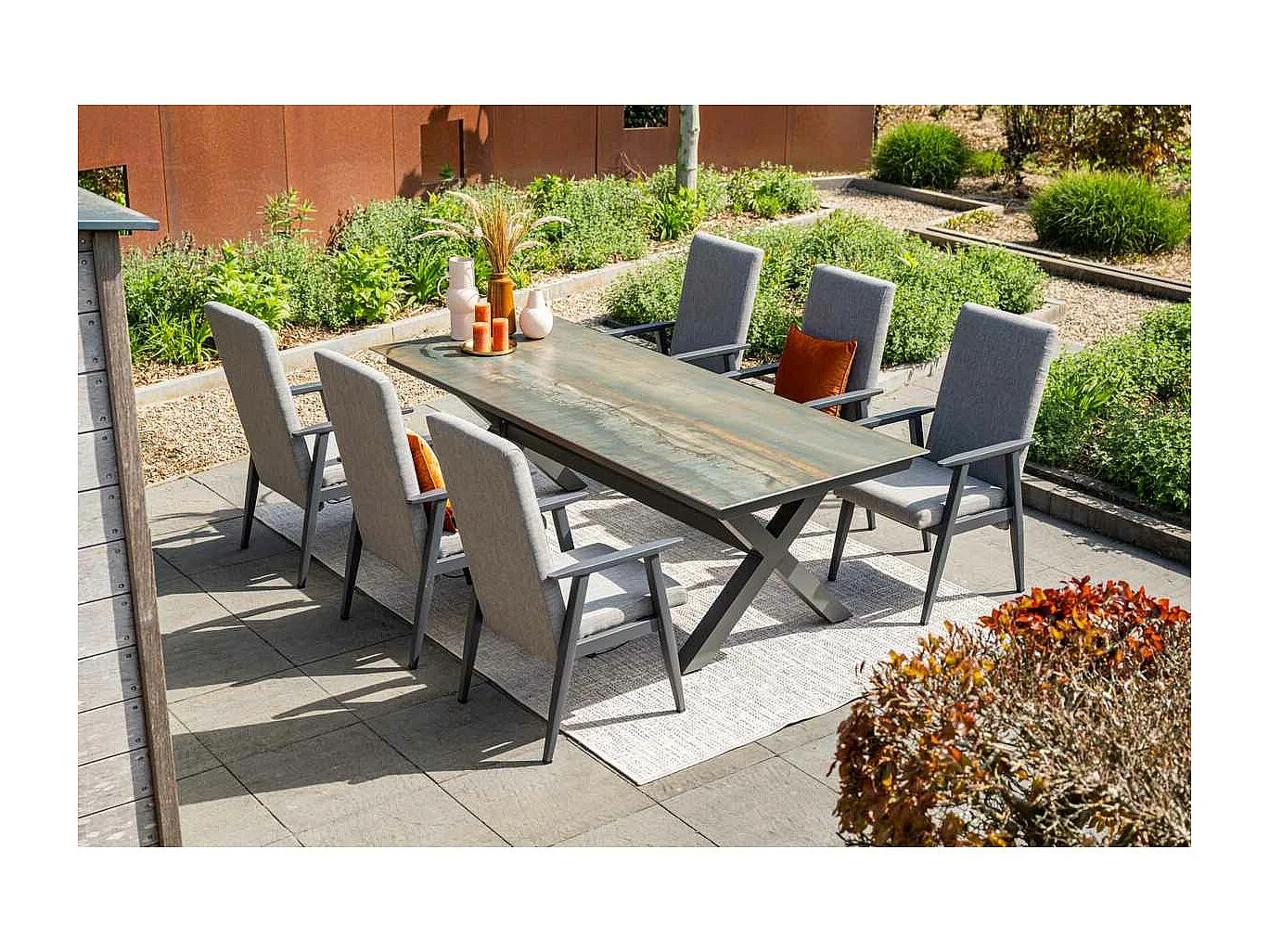 Garden Impressions Noka SIntra Tableau de jardin 240x100 - Bronze Rome