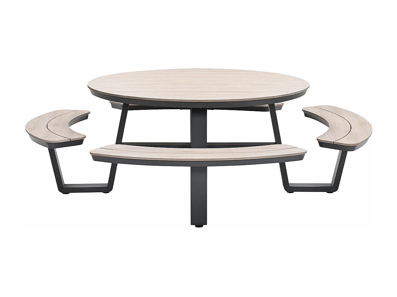 Garden Impressions Sarria picknick set Ø148 x 75 - donker grijs