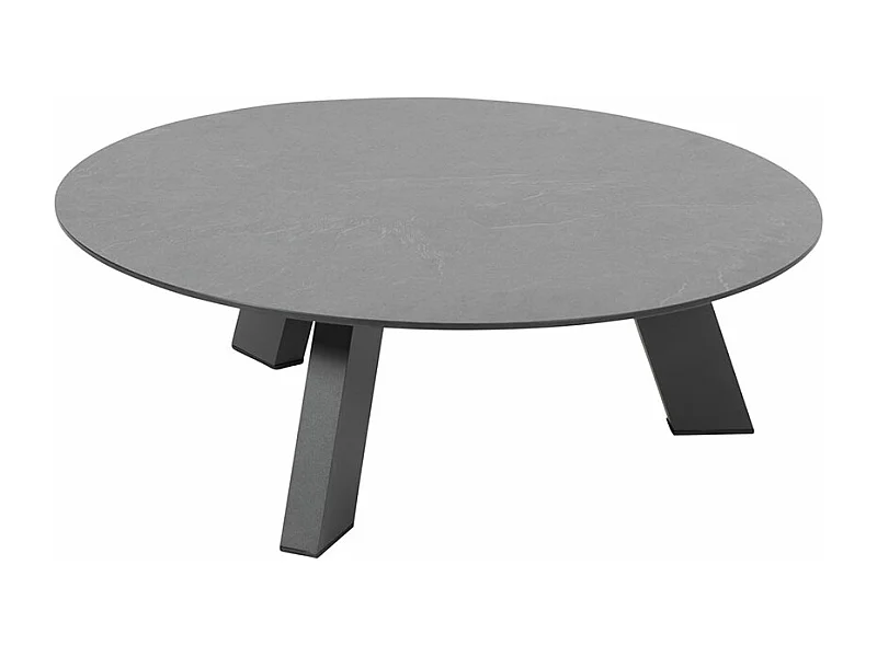 Table de salon de jardin 4 Seasons Cosmic gris foncé Ø78 x 25 cm