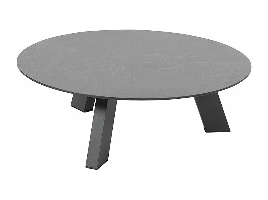 Table de salon de jardin 4 Seasons Cosmic gris foncé Ø78 x 25 cm