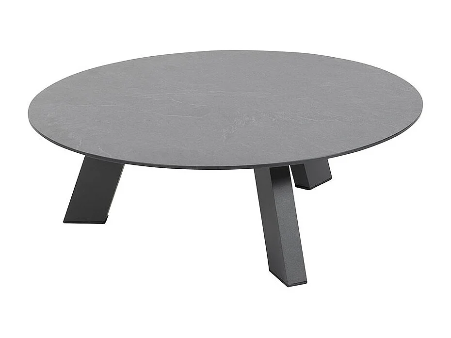 Table de salon de jardin 4 Seasons Cosmic gris foncé Ø78 x 25 cm