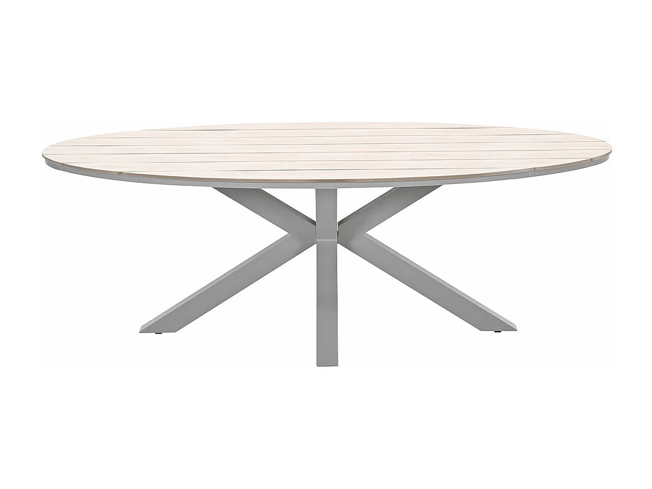 Table de jardin Garden Impressions Tulli - aspect teck clair 220x115 cm