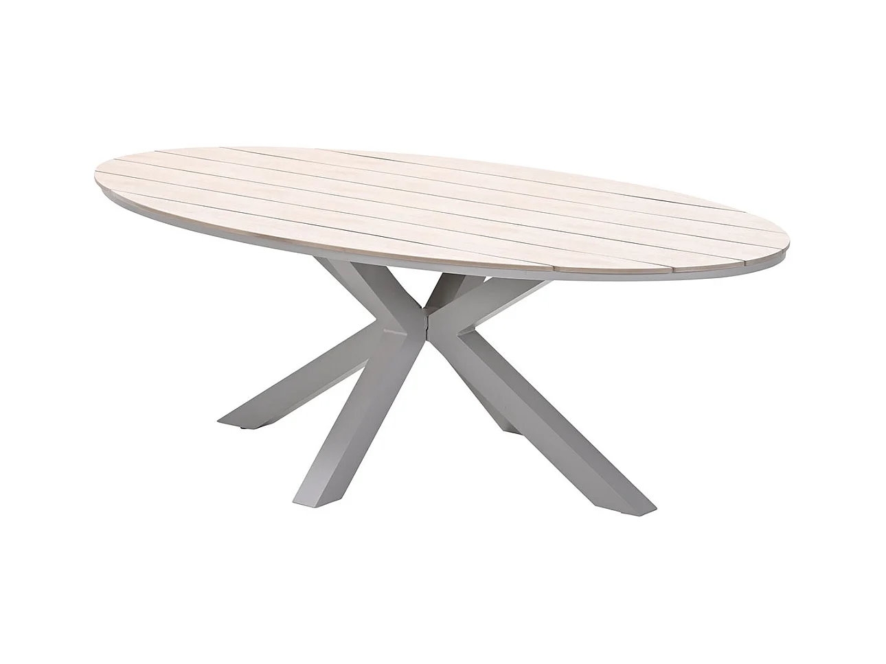 Table de jardin Garden Impressions Tulli - aspect teck clair 220x115 cm