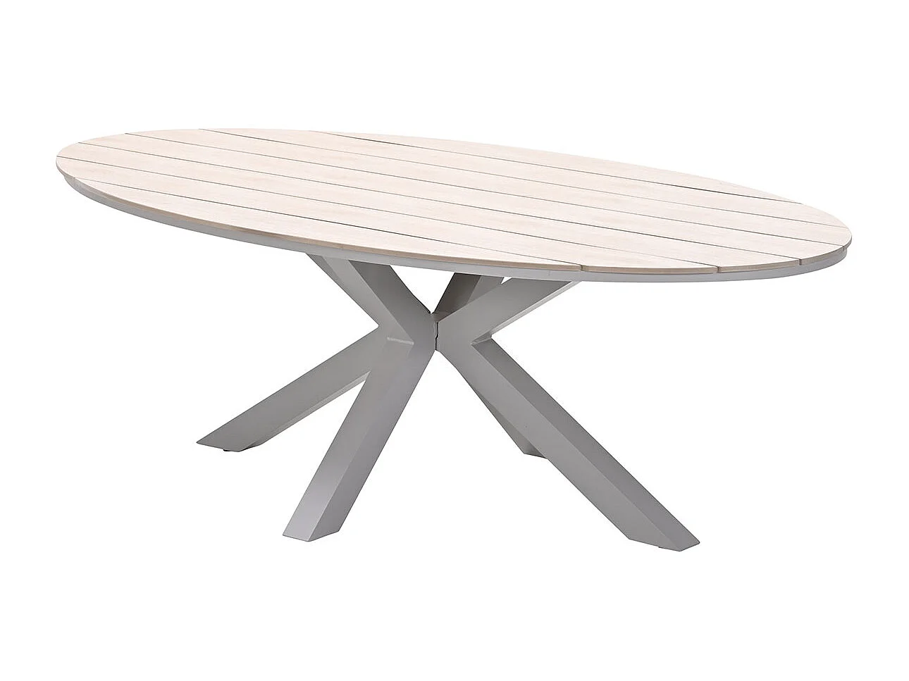 Table de jardin Garden Impressions Tulli - aspect teck clair 220x115 cm