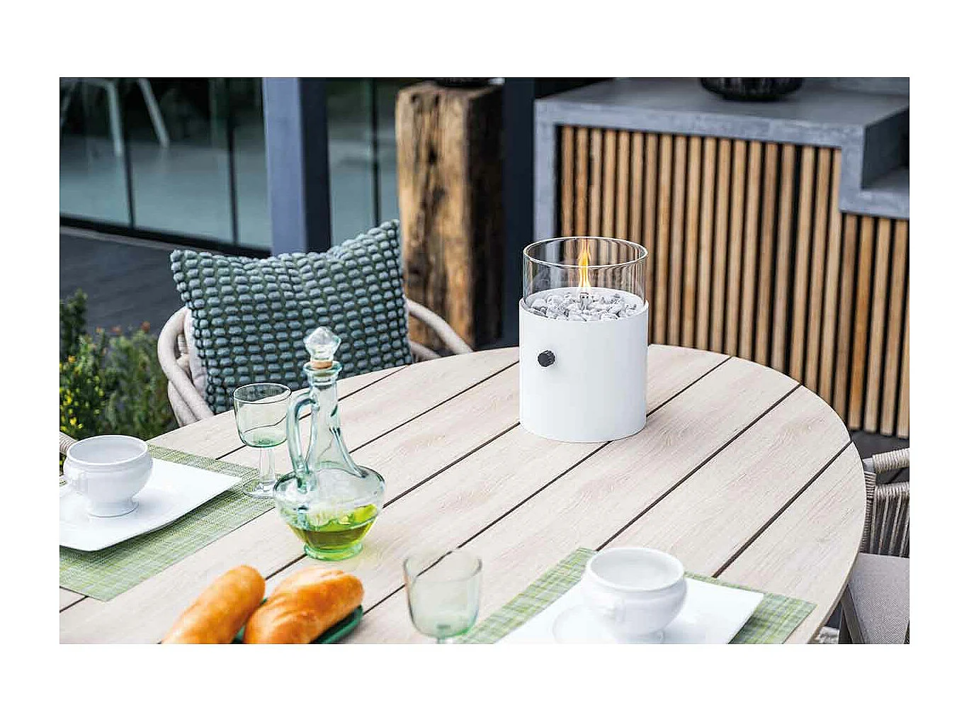 Table de jardin Garden Impressions Tulli - aspect teck clair 220x115 cm