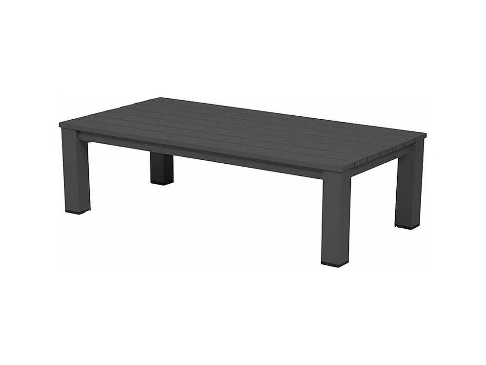 Garden impressions Coba table de salon de jardin 140x73 - Gris foncé
