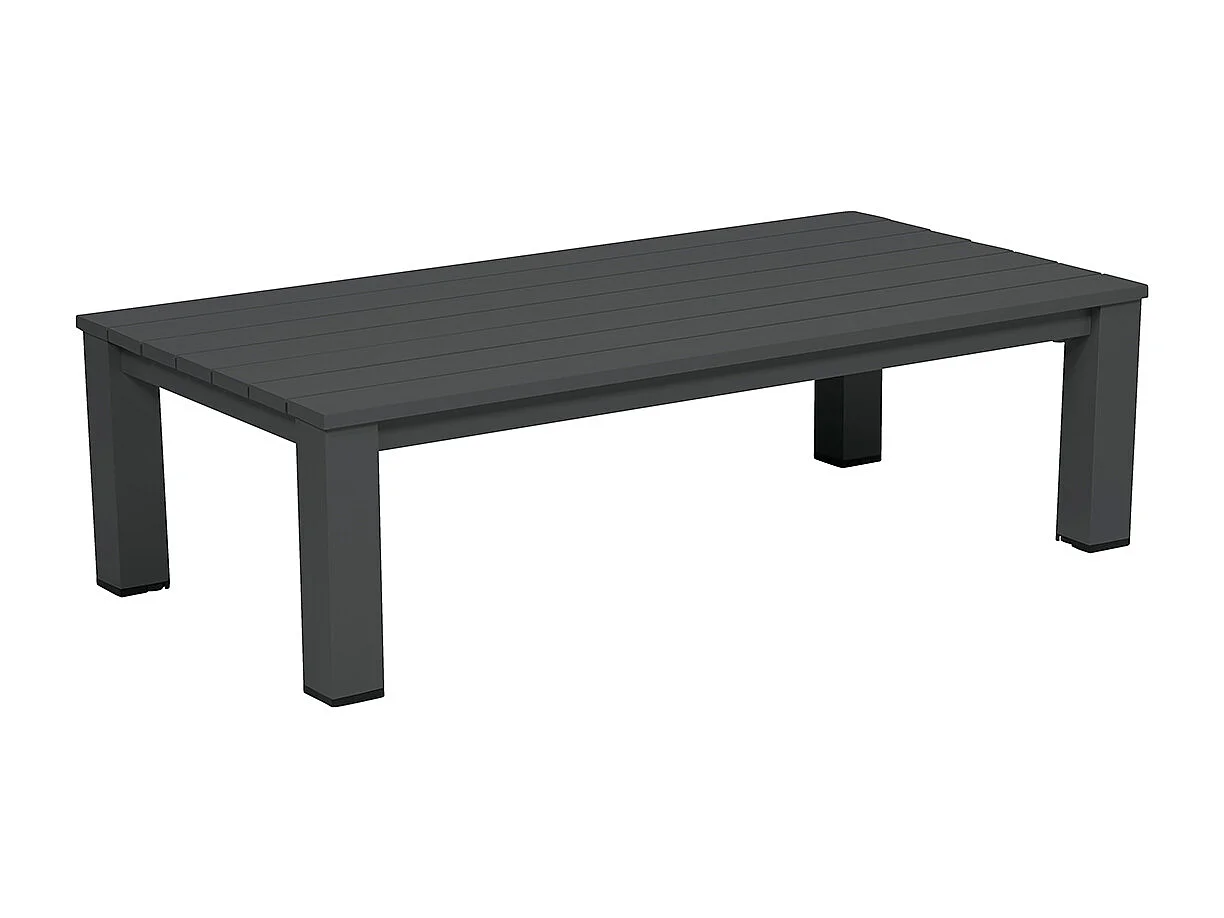 Garden Impressions Coba lounge tuintafel 130x70 - donker grijs