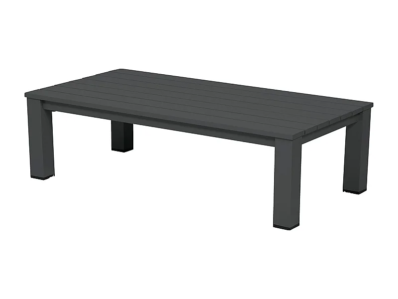 Garden Impressions Coba lounge tuintafel 130x70 - donker grijs