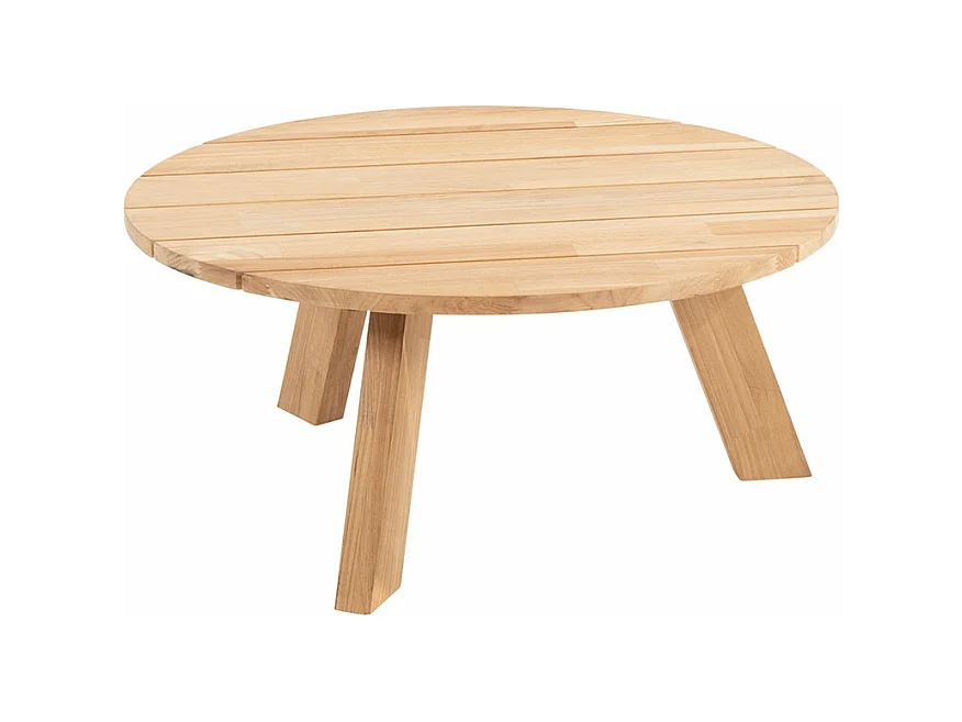 Table de salon 4 Seasons Outdoor Cosmic anthracite teck Ø78 cm