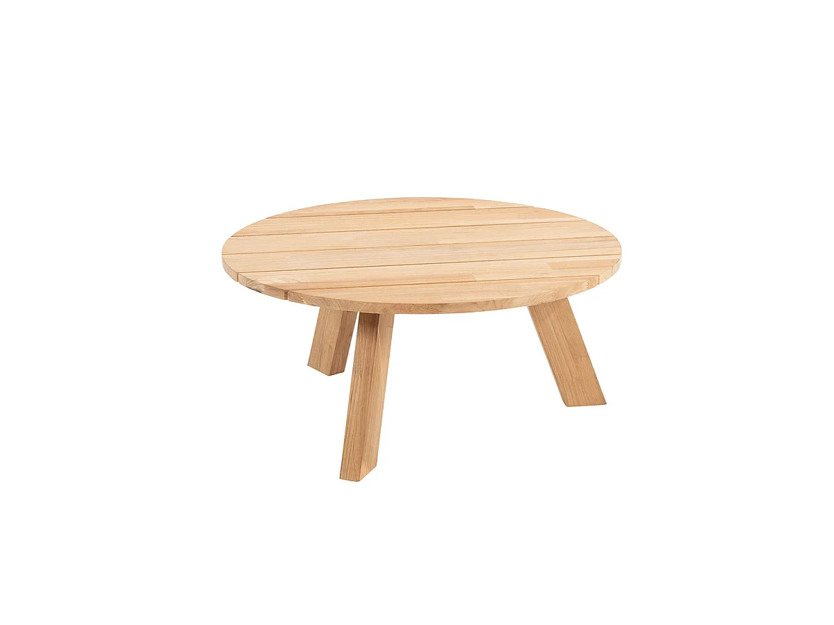 Table de salon 4 Seasons Outdoor Cosmic anthracite teck Ø78 cm