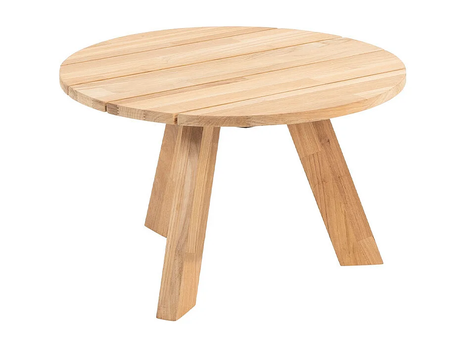 4 Seasons Outdoor Cosmic loungetafel Ø65 cm antractiet - teak