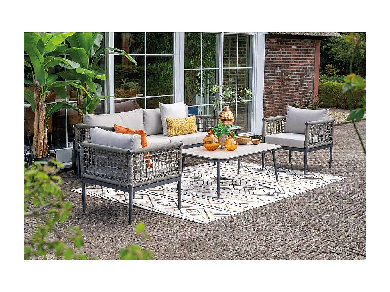 Garden Impressions Burela loungetafel 130x70 cm - light teak look