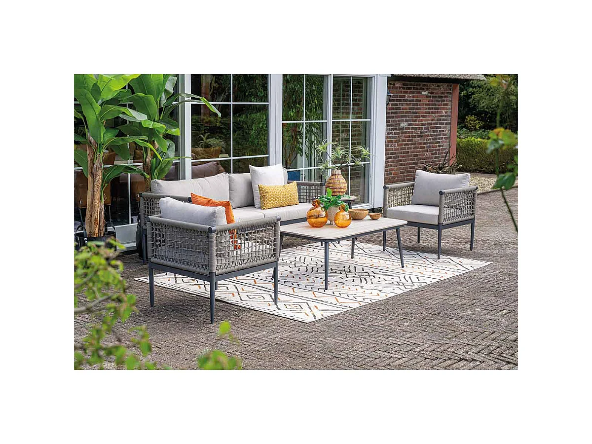 Garden Impressions Burela loungetafel 130x70 cm - light teak look