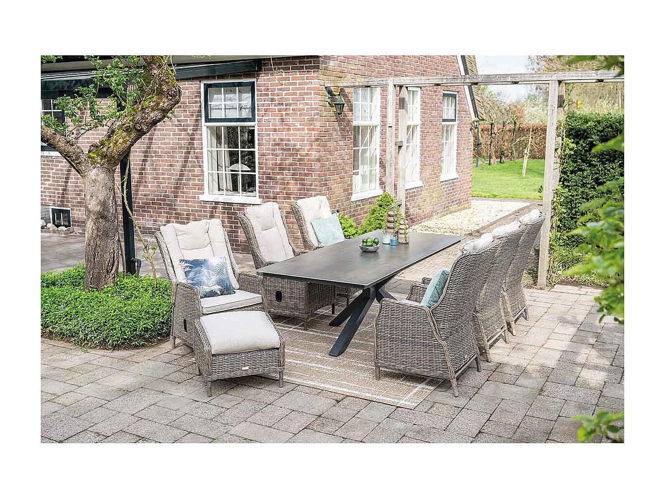 Repose-pieds Garden Impressions Marbella - sable gobi