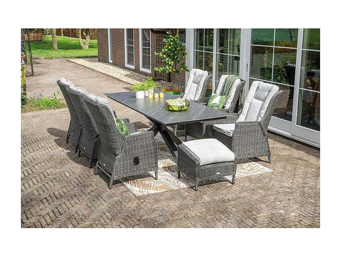 Garden Impressions Marbella voetenbank - valley sand