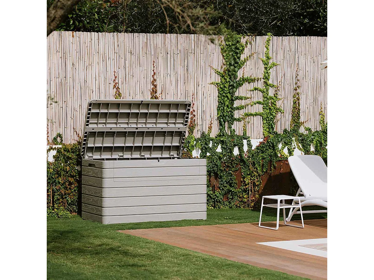 Boîte de rangement Toomax Dolomiti gris chaud 970 litres