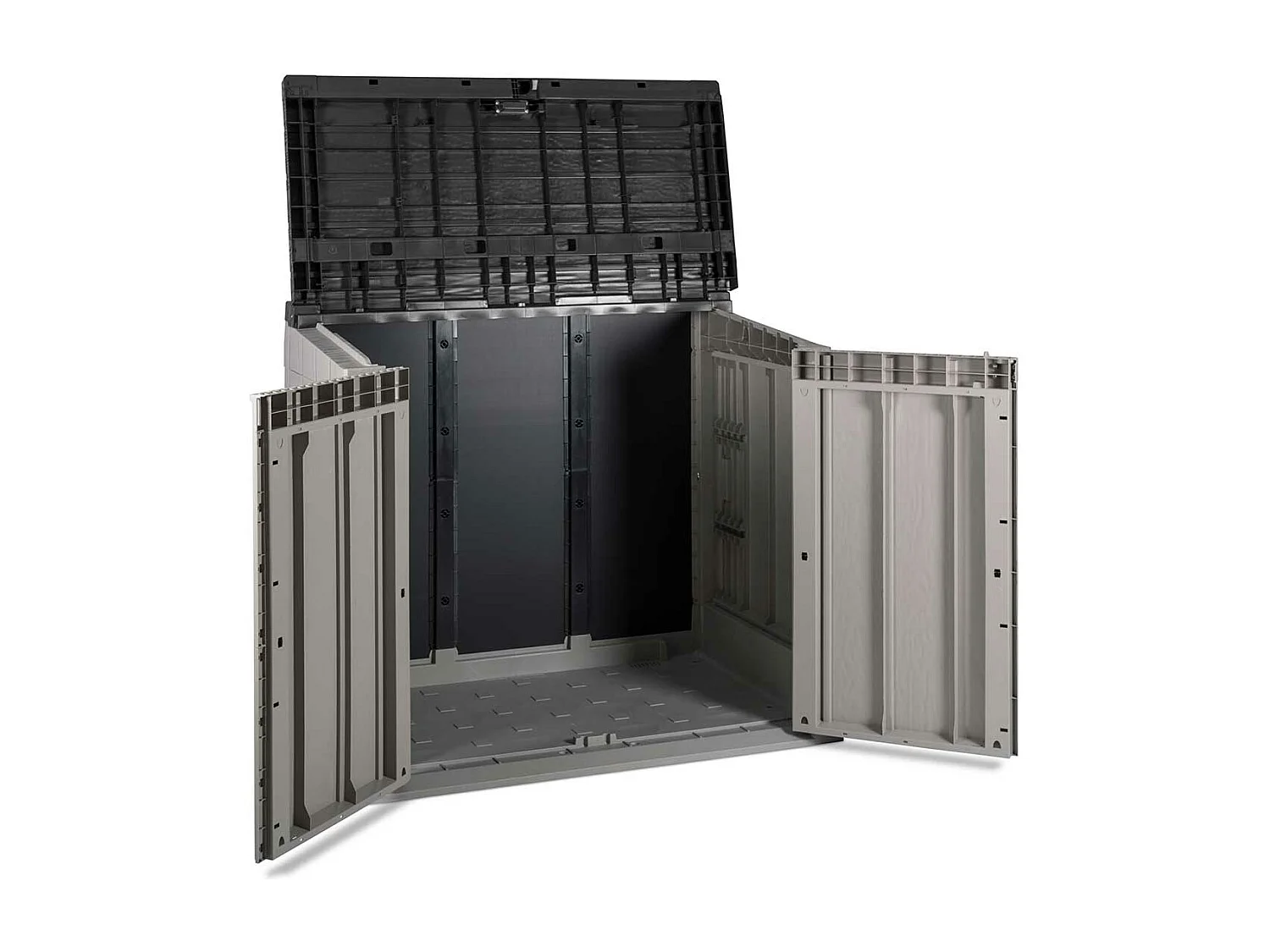 Toomax Stora way opbergbox 842 liter - taupe donker grijs