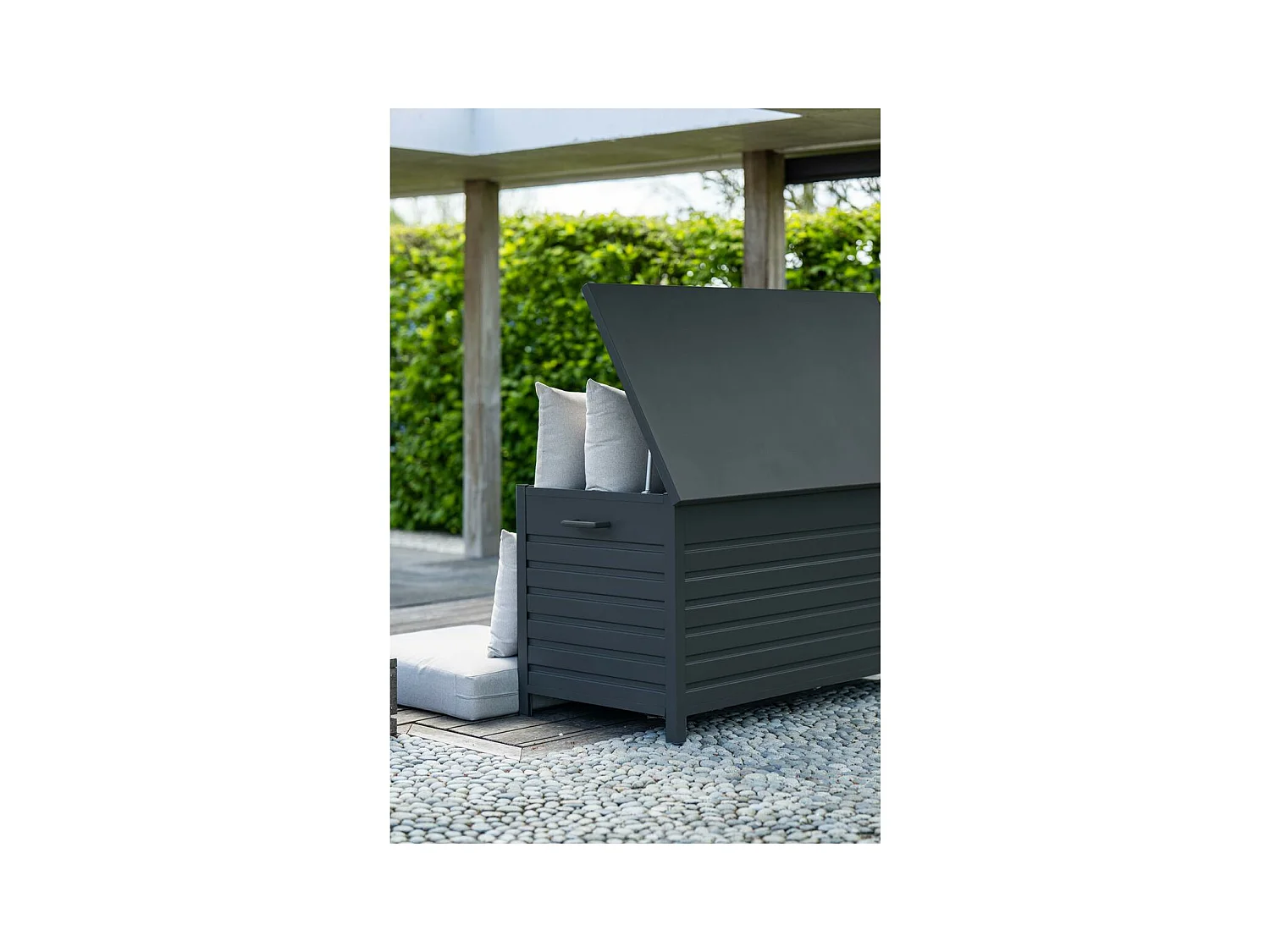 Boîte de rangement Garden Impressions Cambridge gris foncé 1600 litres