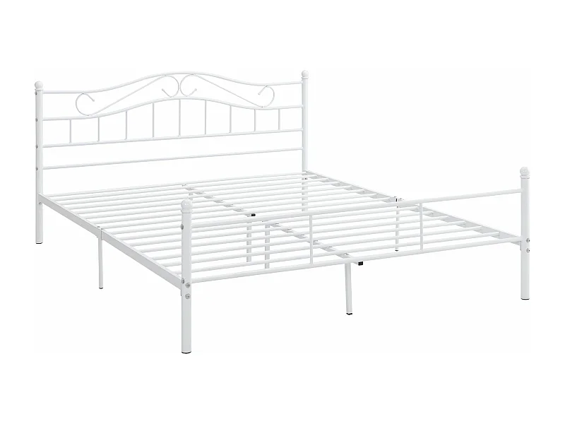 Lit double cadre en blanche 208 x 146 x 84 cm 03_0002665