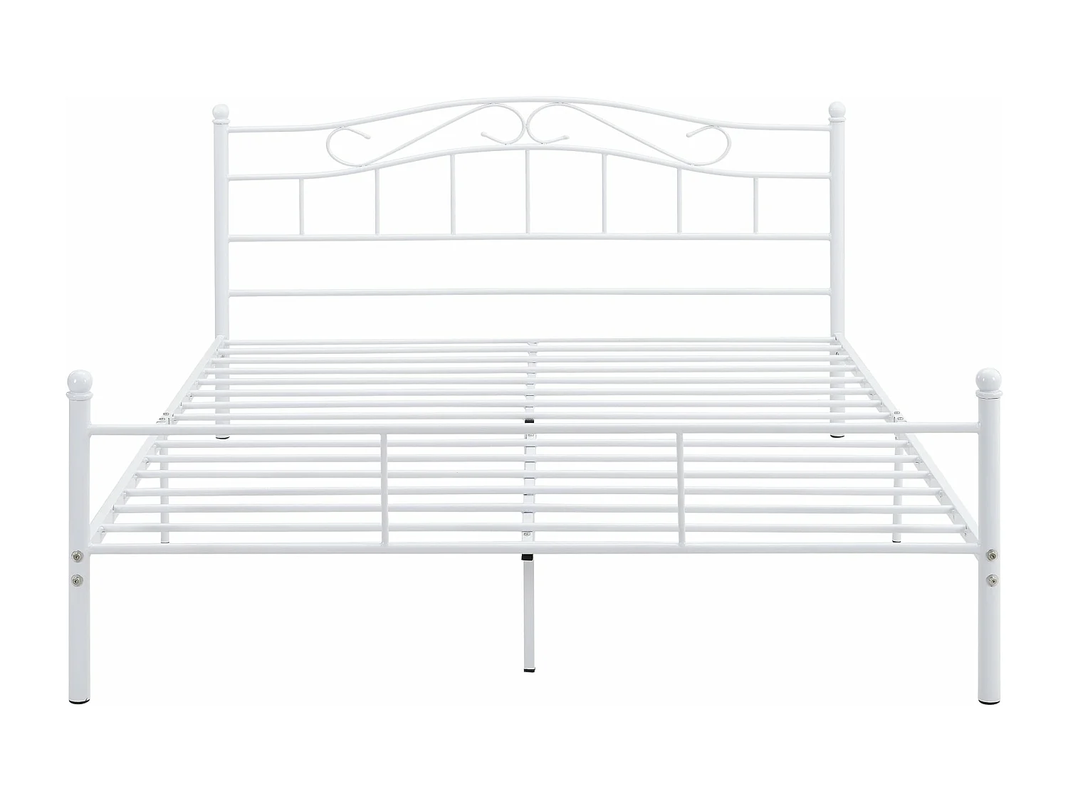 Lit double cadre en blanche 208 x 146 x 84 cm 03_0002665