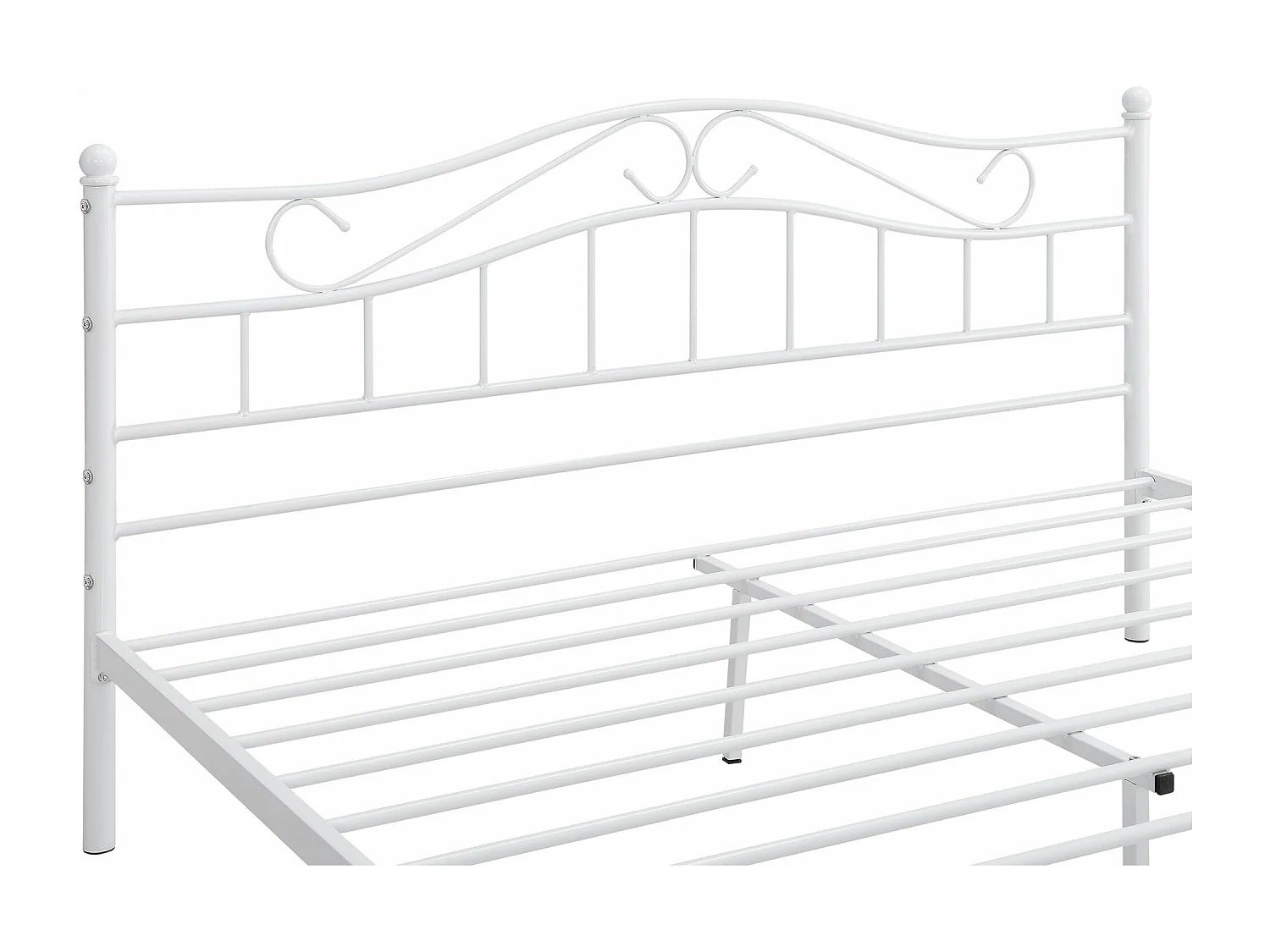 Lit double cadre en blanche 208 x 146 x 84 cm 03_0002665