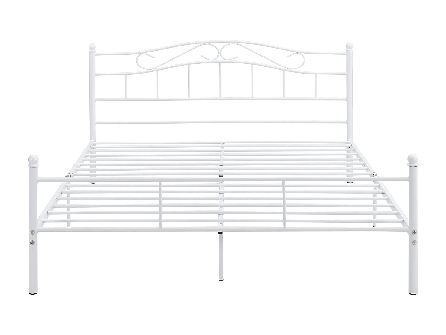 Lit double cadre en blanche 208 x 166 x 84 cm 03_0002666