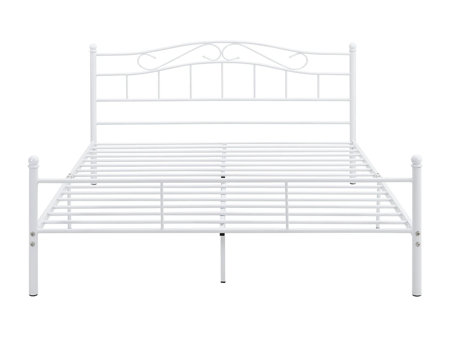 Lit double cadre en blanche 208 x 166 x 84 cm 03_0002666