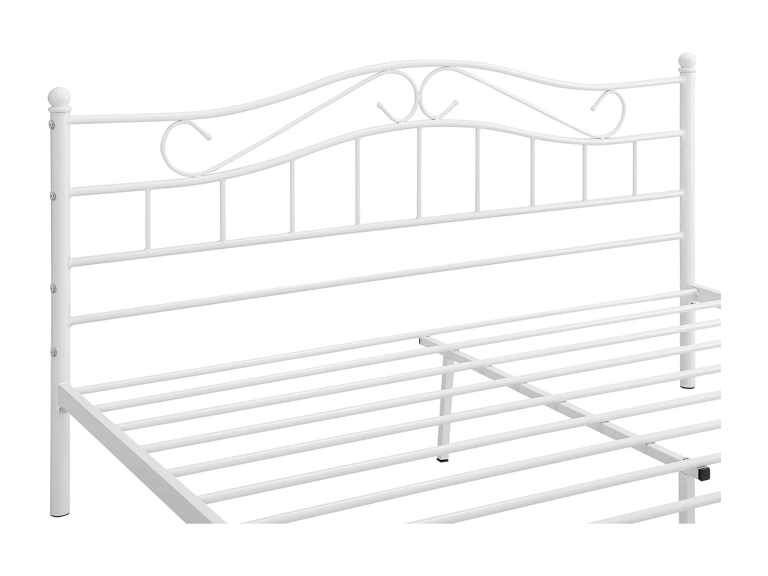 Lit double cadre en blanche 208 x 166 x 84 cm 03_0002666