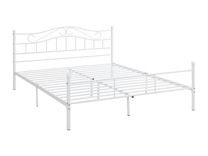 Lit double cadre en blanche 208 x 166 x 84 cm 03_0002666