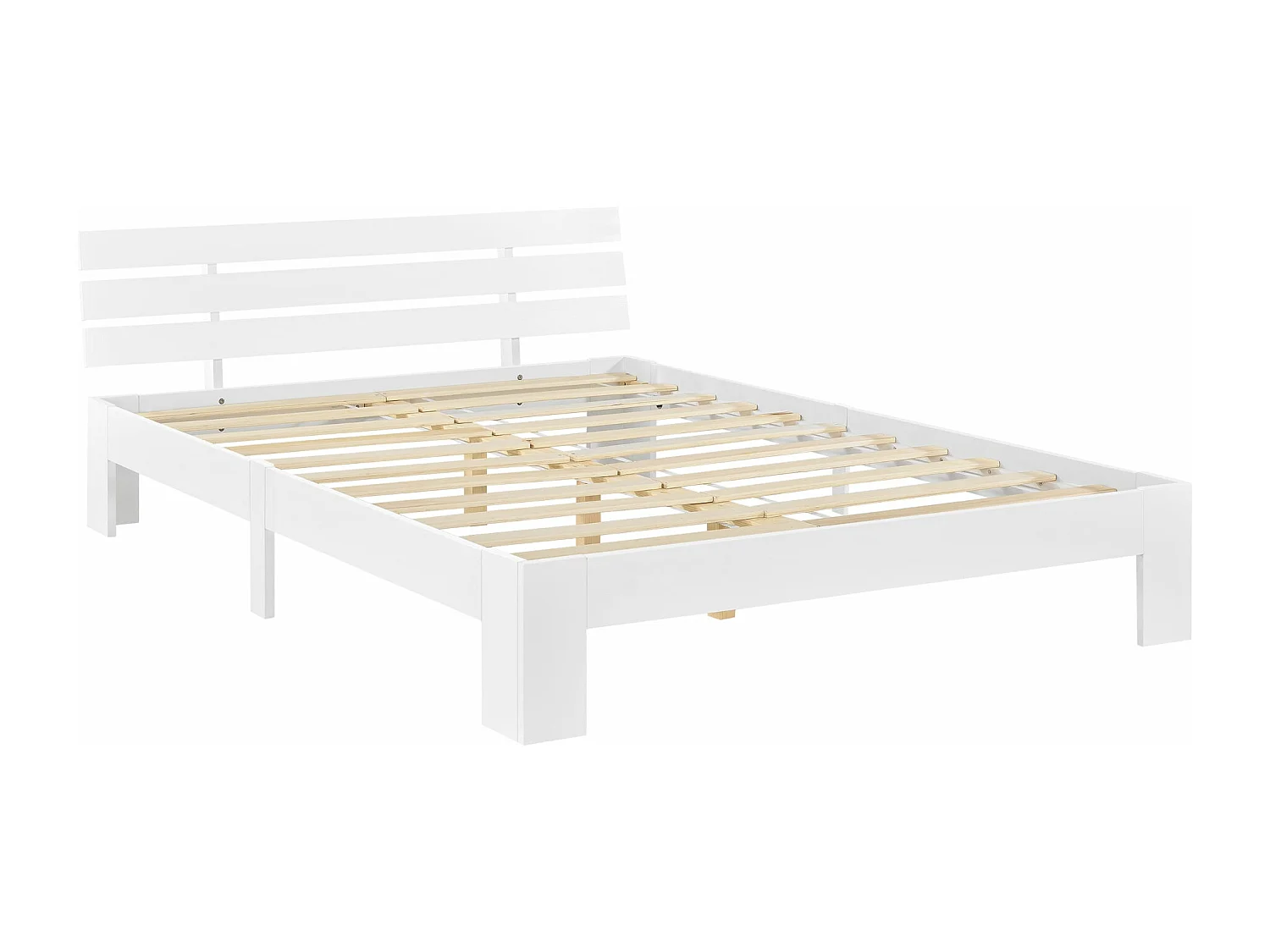 Cadre de lit pour bois marron 204 x 144 x 68 cm 03_0004746