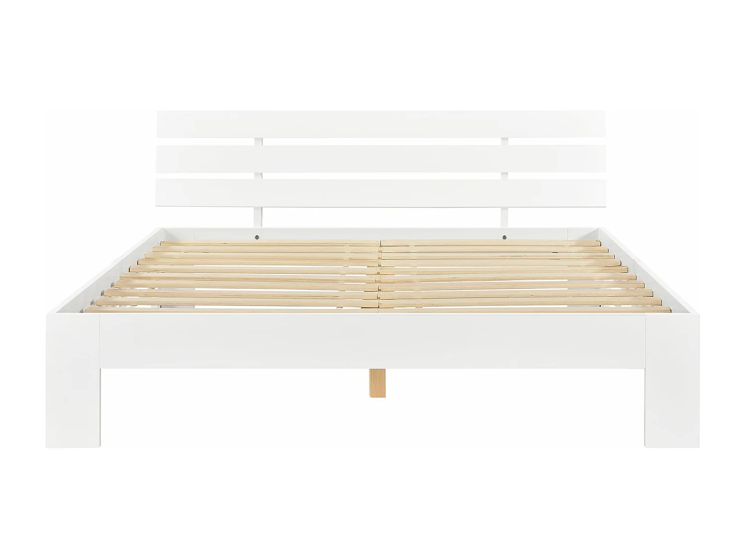 Cadre de lit pour bois marron 204 x 144 x 68 cm 03_0004746