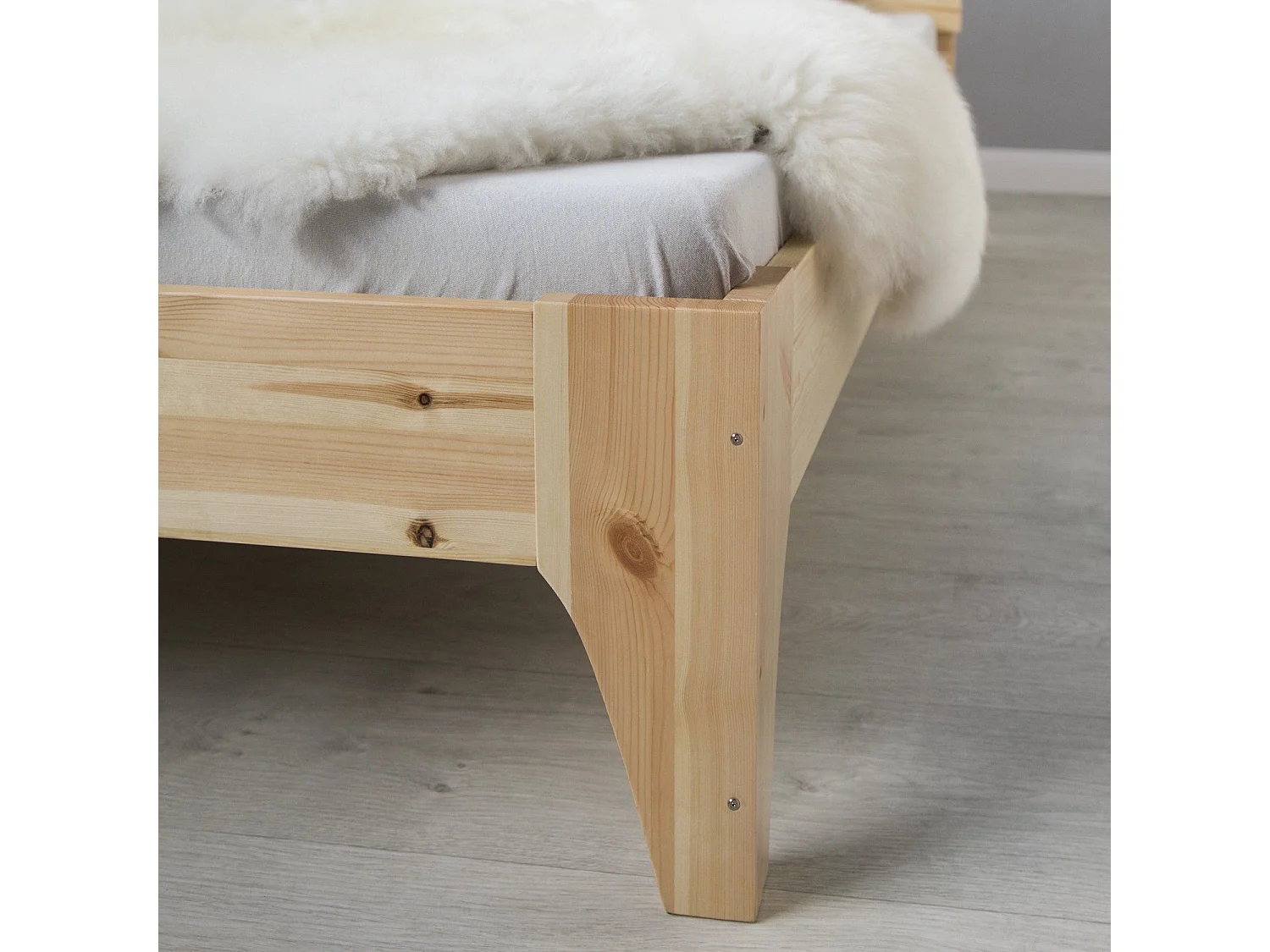 Lit adulte 2 personnes bois marron 145 x 209 x 102 cm LIT06167