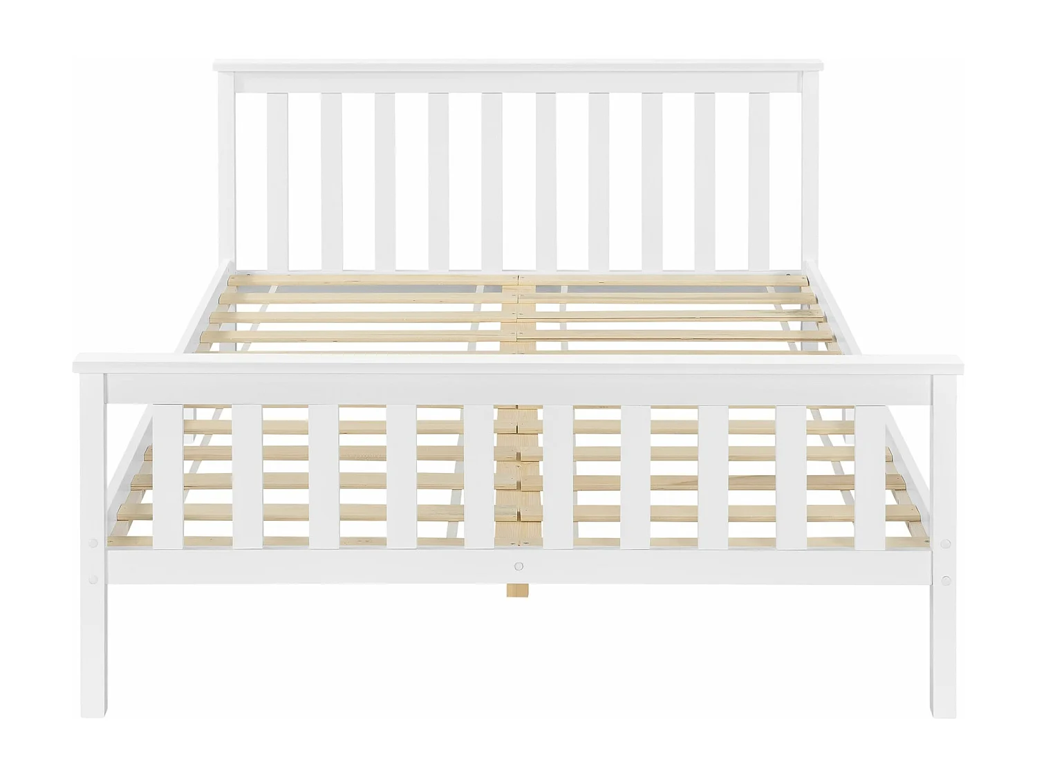 Lit pour adultes avec bois blanche 209 x 148 x 80 cm 03_0004767