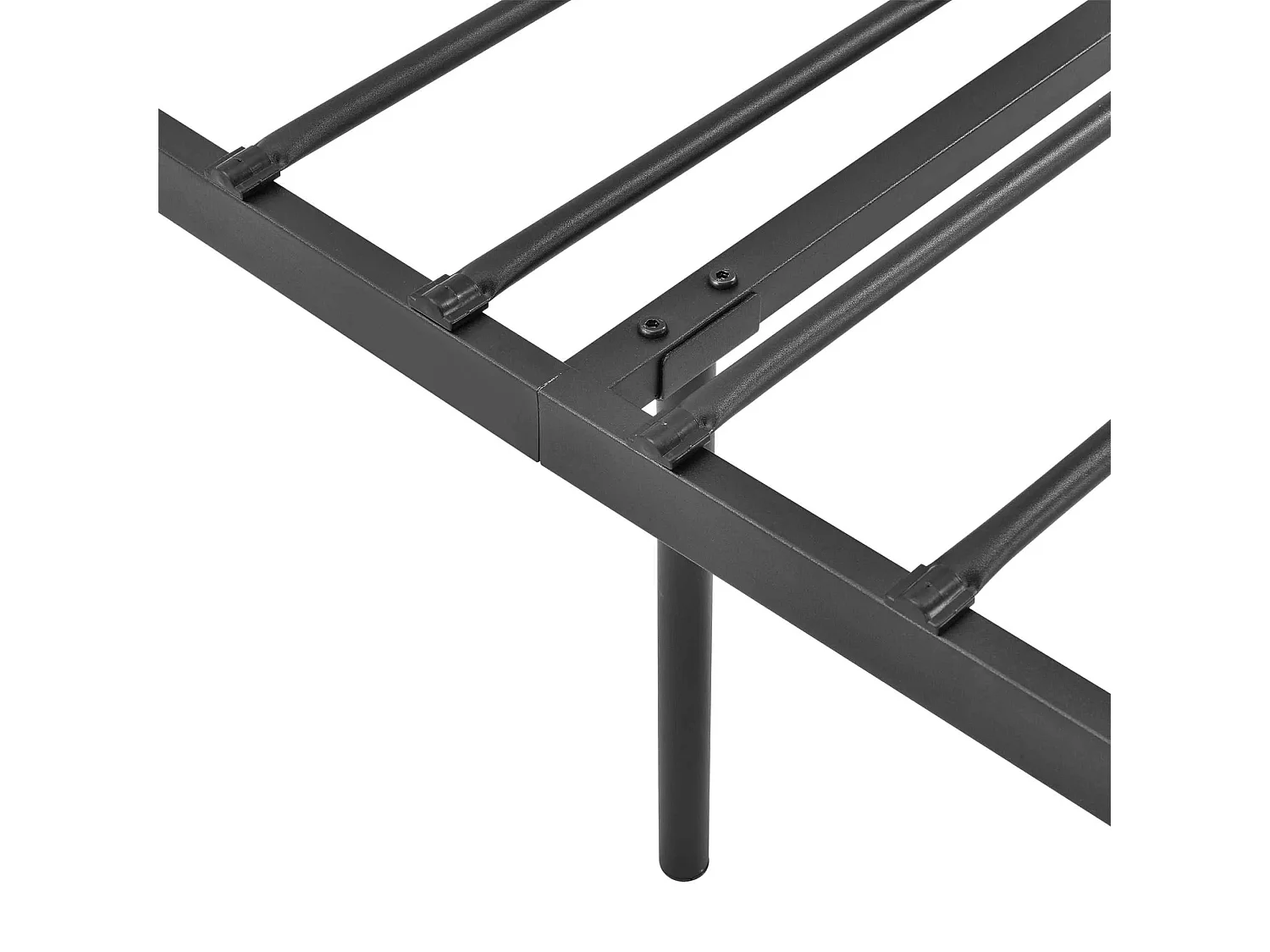 Lit simple une personne métal argentée 208.5 x 94.5 x 95.5 cm LIT03003