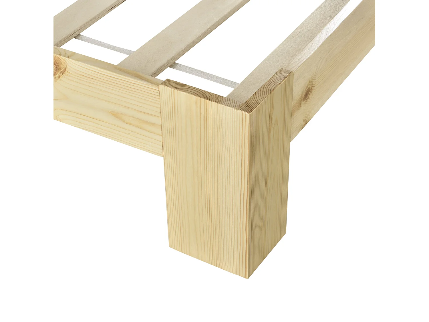 Lit double design simple bois marron 204 x 144 x 30 cm 03_0004922