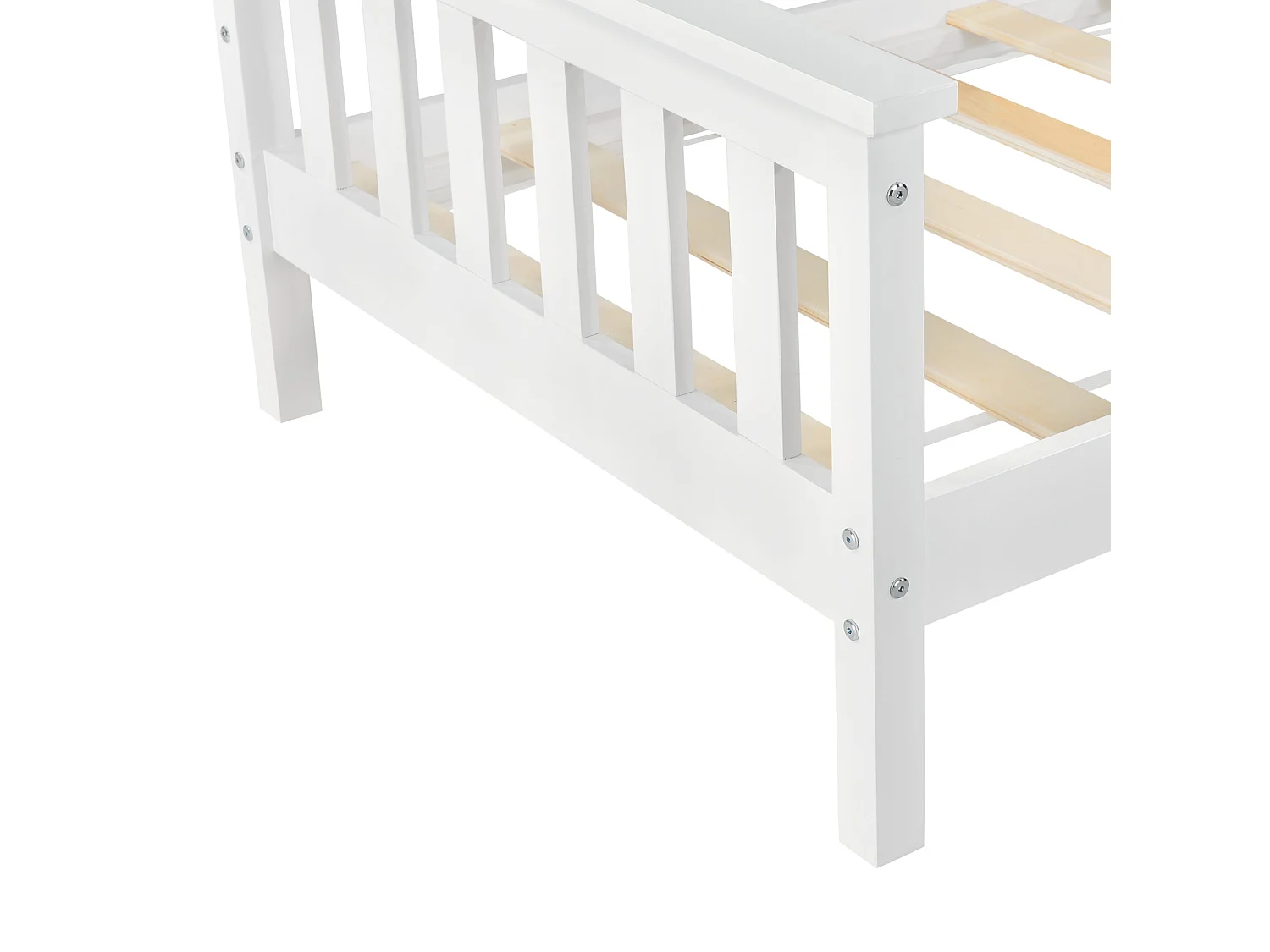 Lit pour enfant avec bois blanche 209 x 100 x 52 cm 03_0005443