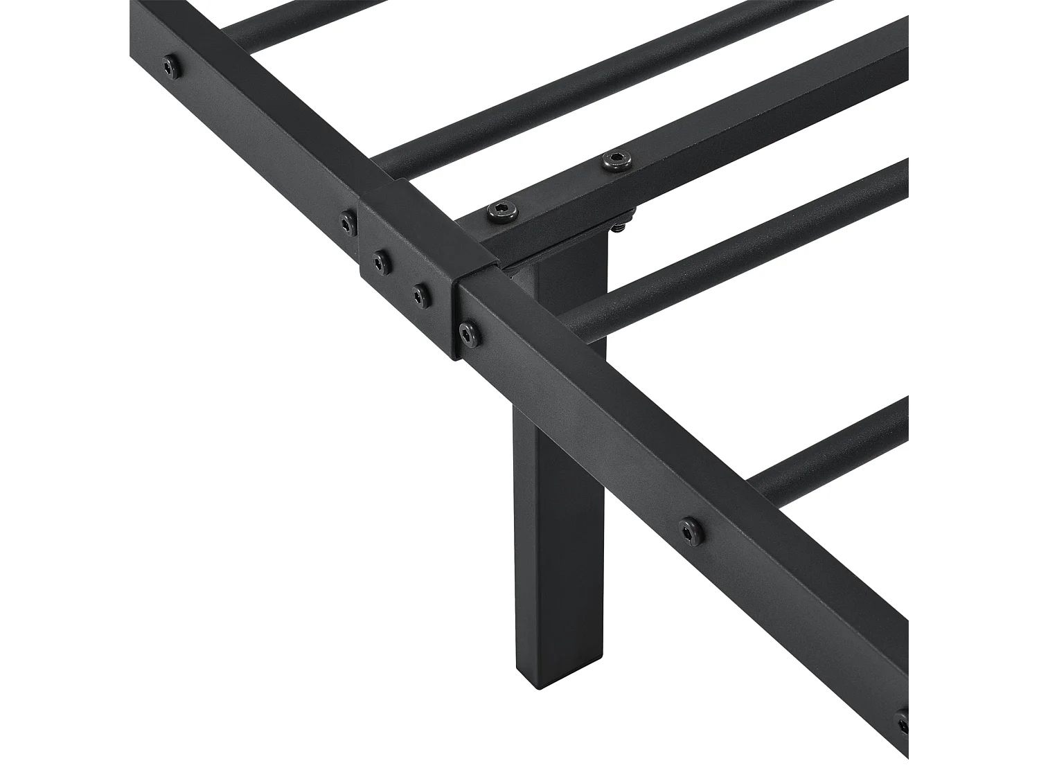 Lit simple cadre en argentée 208 x 126 x 84 cm 03_0002669